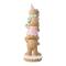 Glitzhome® 29.25" Christmas Macaron Resin Stacked Gingerbread Man Porch Decor